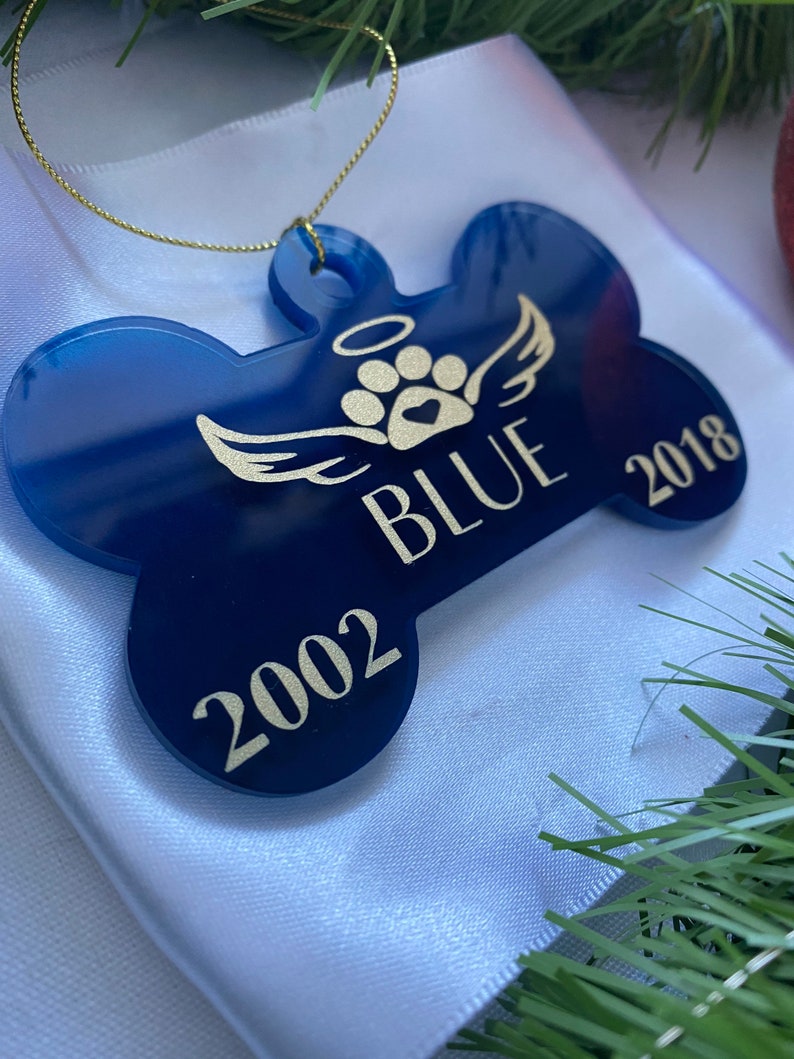 Personalized Pet Memorial Ornament Pet Memorial Gift for Pet Etsy