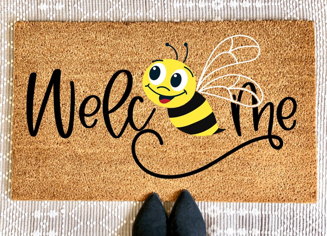 Bumble Bee Mat Summer Doormat Summer Porch Decor Honey Bee