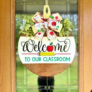 Classroom Door Hanger | Classroom Decor | Classroom Door Decor | Classroom Welcome Sign | Gift For Teacher | Teacher Appreciation Gift