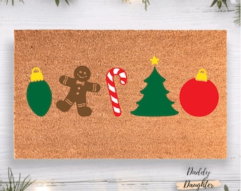 All Things Christmas Doormat | Winter Doormat | Christmas Porch Decor  | Cute Doormat | Holiday Doormat | Merry Christmas Doormat