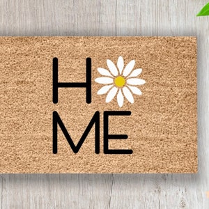 Daisy Doormat | Spring Flowers Doormat | Spring Welcome Mats | Summer Doormat | Front Door Decor | Outdoor Spring Decor | Flower Porch Rug