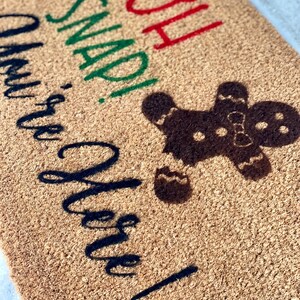 Gingerbread Funny Christmas Doormat | Custom Welcome Mat | Outdoor ...
