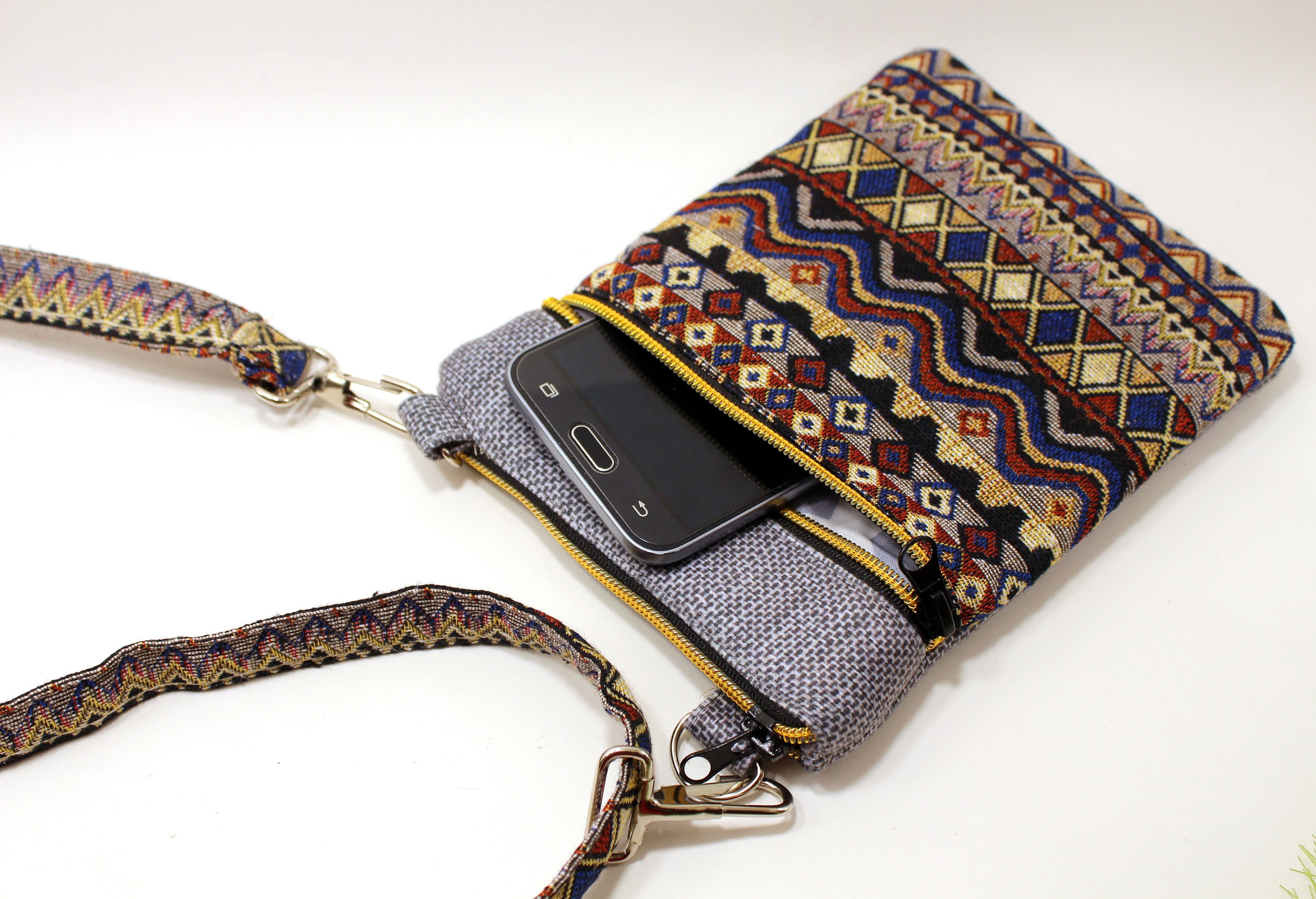 Crossbody wallet purse Smartphone pouch Phone purse Etsy