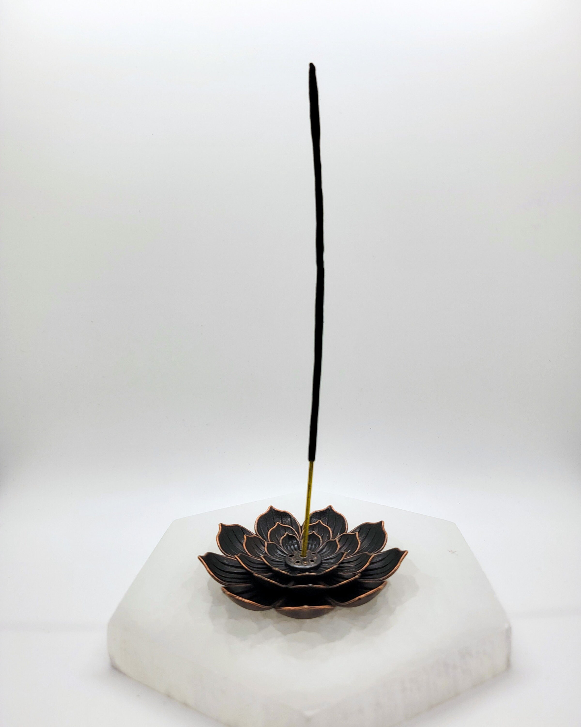 2 PC Bronze Lotus Flower Incense Holder Solid Brass Incense Etsy