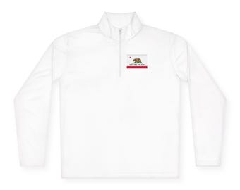 California Don't Poke the Bear Quarter-Zip Pullover: Unisex Lightweight Moisture-Wicking Sportswear