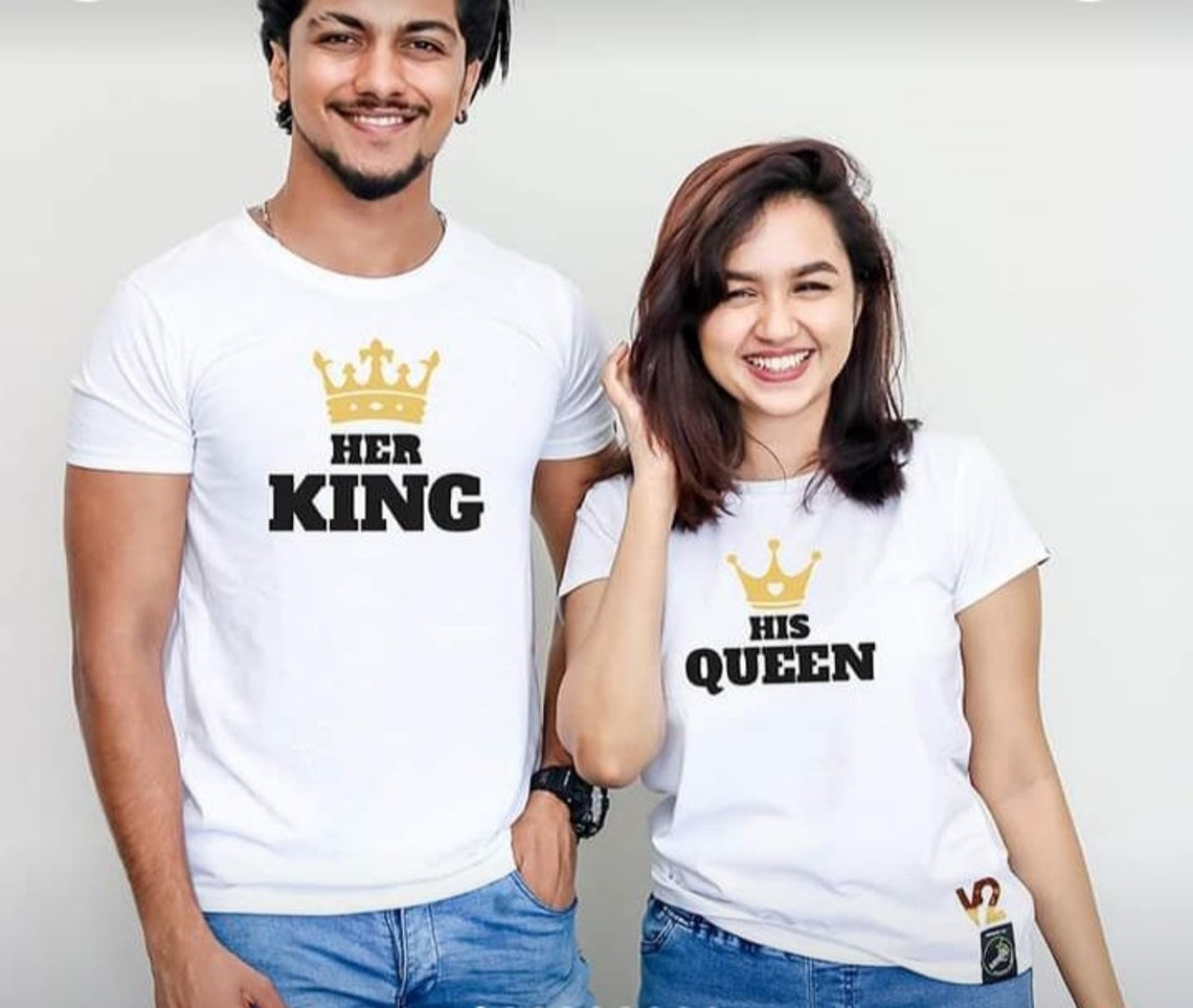 Couple TShirts Sri Lankan Made 100 Cotton Single Jersey Etsy