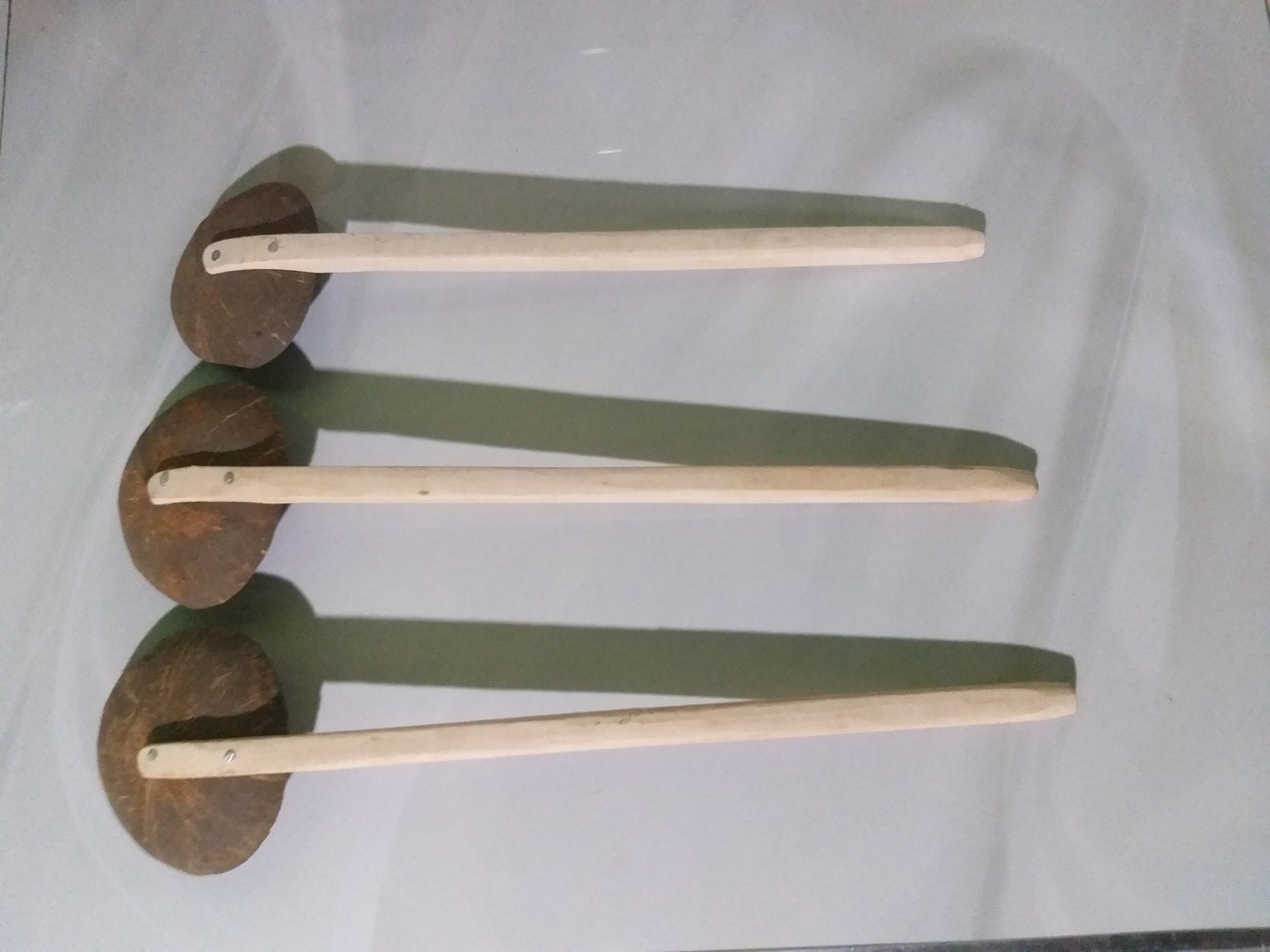 3 Pcs Coconut Shell Spoon Hand Made Coconut Shell Ecofriendly Etsy