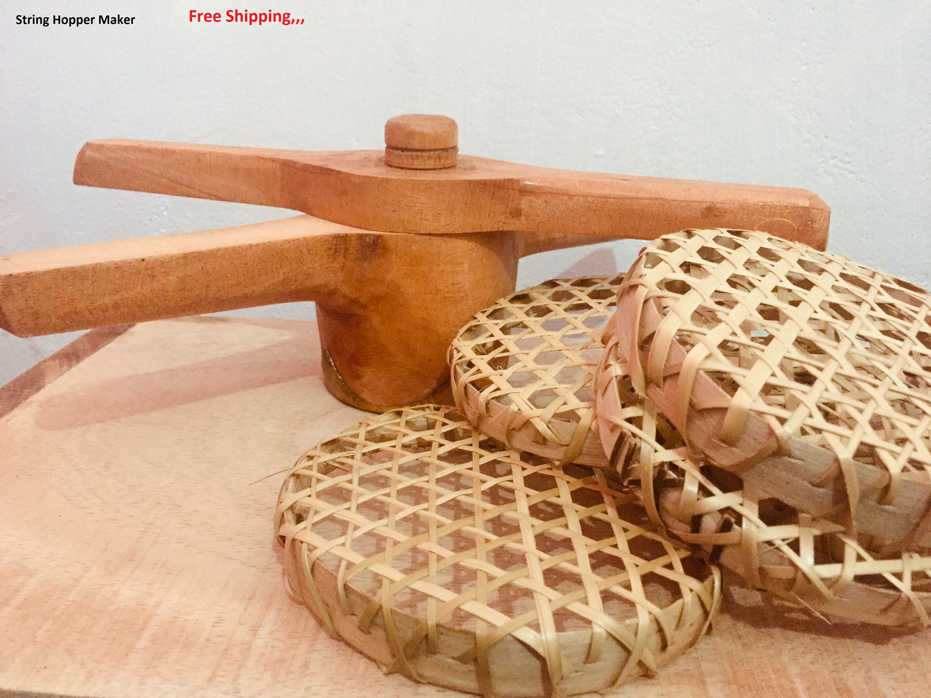 Maker String Hopper woodenExtruder idiyappamnoodlespaghett Sevai12Tray 