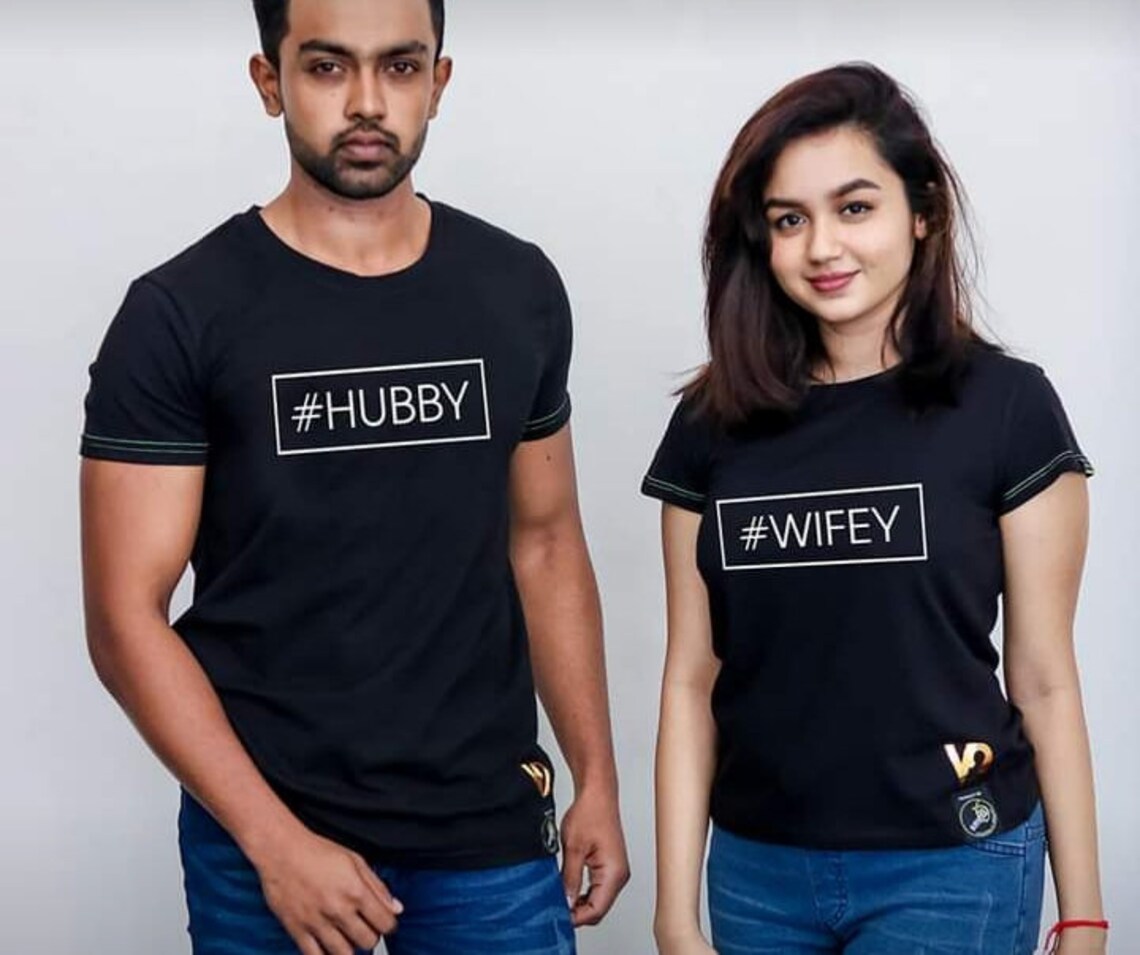 Couple TShirts Sri Lankan Made 100 Cotton Single Jersey Etsy