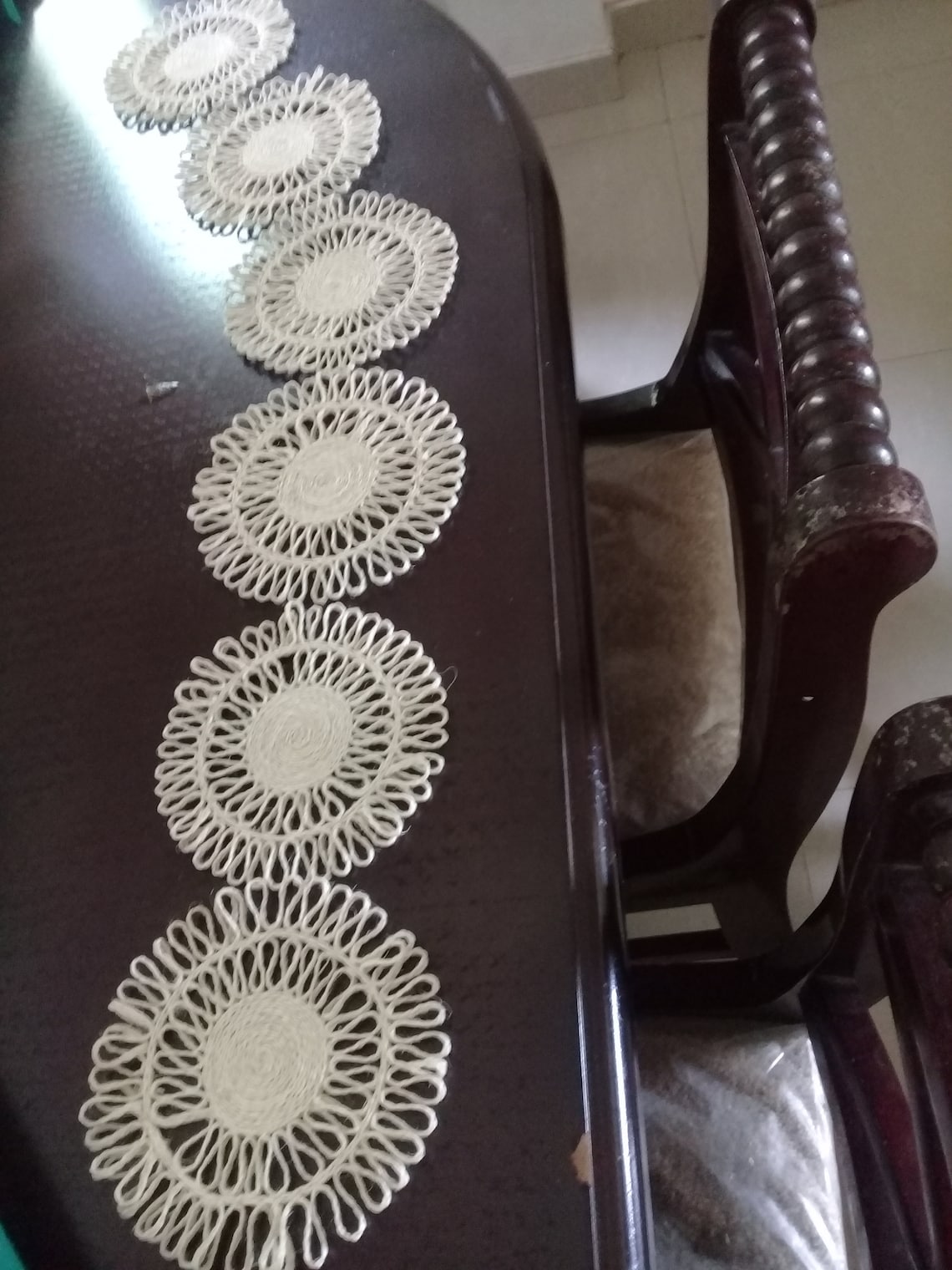 6 pcs set place mats dining table placemats grass yarn Etsy