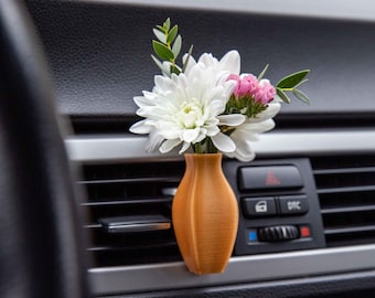 Cardening Car Vase - Cozy Boho Car Accessory for Women Natural Air Freshener Benefits - Perfect Gift for Vanlife or RV lovers - Angelos