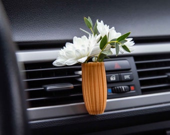 Cardening Car Vase - Cozy Boho Car Accessory for Women Natural Air Freshener Benefits - Perfect Gift for Vanlife or RV lovers - Ascalaphus