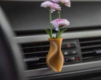 Cardening Car Vase - Cozy Boho Car Accessory for Women Natural Air Freshener Benefits - Perfect Gift for Vanlife or RV lovers - Hera
