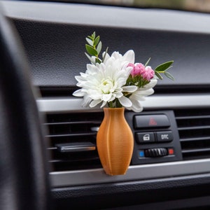 Cardening Car Vase - Cozy Boho Car Accessory for Women Natural Air Freshener Benefits - Perfect Gift for Vanlife or RV lovers - Angelos