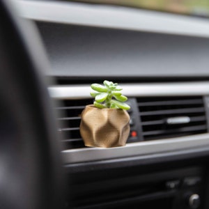 Doniczka samochodowa na kratkę wentylacyjną – przytulny prezent w stylu boho dla miłośników życia w kamperze lub vanie – Atlas