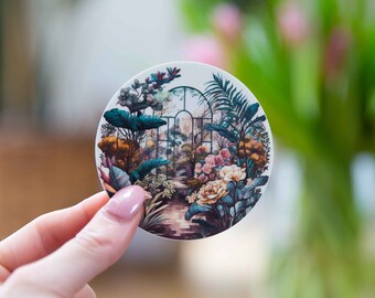 Botanische tuinsticker - 3x3 inch - Waterproof Vinyl Decal