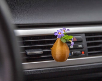 Cardening Car Vase - Cozy Boho Car Accessory for Women Natural Air Freshener Benefits - Perfect Gift for Vanlife or RV lovers - Thalassa