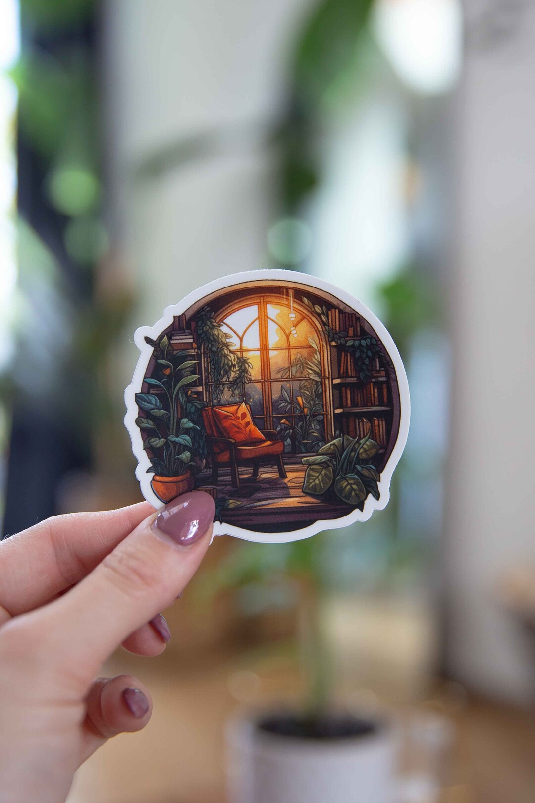 Cozy Reading Book Nook Sticker - 3x3 Inch - Waterproof Vinyl Decal - Etsy