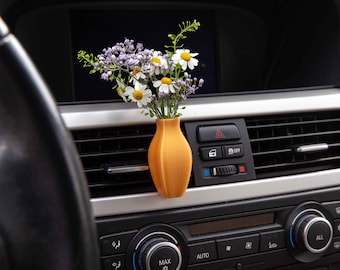 Cardening Car Vase - Cozy Boho Car Accessory for Women Natural Air Freshener Benefits - Perfect Gift for Vanlife or RV lovers - Angelos