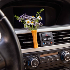 Cardening Car Vase - Cozy Boho Car Accessory for Women Natural Air Freshener Benefits - Perfect Gift for Vanlife or RV lovers - Athena
