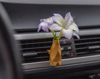 Cardening Car Vase - Cozy Boho Car Accessory for Women Natural Air Freshener Benefits - Perfect Gift for Vanlife or RV lovers - Aether