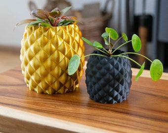 Pineapple Planter - Fruity home decor / perfect unique gift / Pine Pot for Plants / seasonal item/ bio based /