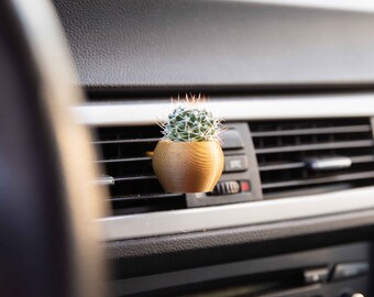 Cardening Car Planter - Cozy Boho Car Accessory for Women Natural Air Freshener Benefits - Perfect Gift for Vanlife or RV lovers - Minthe