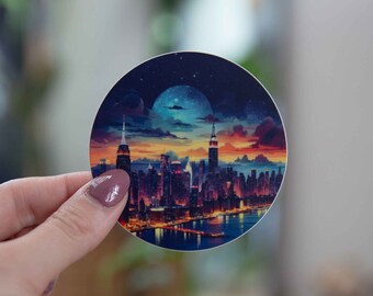 Autocollant Vinyle Ouray City Skyline - Design Monument, Pour Décor Personnalisé
