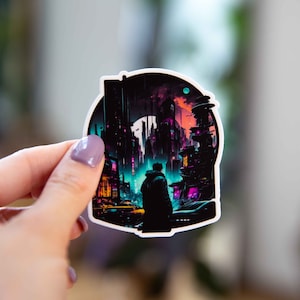 Cyberpunk Style Sticker - 2.5x3 Inch // Waterproof & Durable Vinyl Sticker // Useable as Laptop, Bumper Sticker and more!