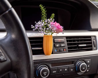 Car Vent Flower Vase Accessory - Cozy Gift for Vanlife or RV lovers - Ascalaphus