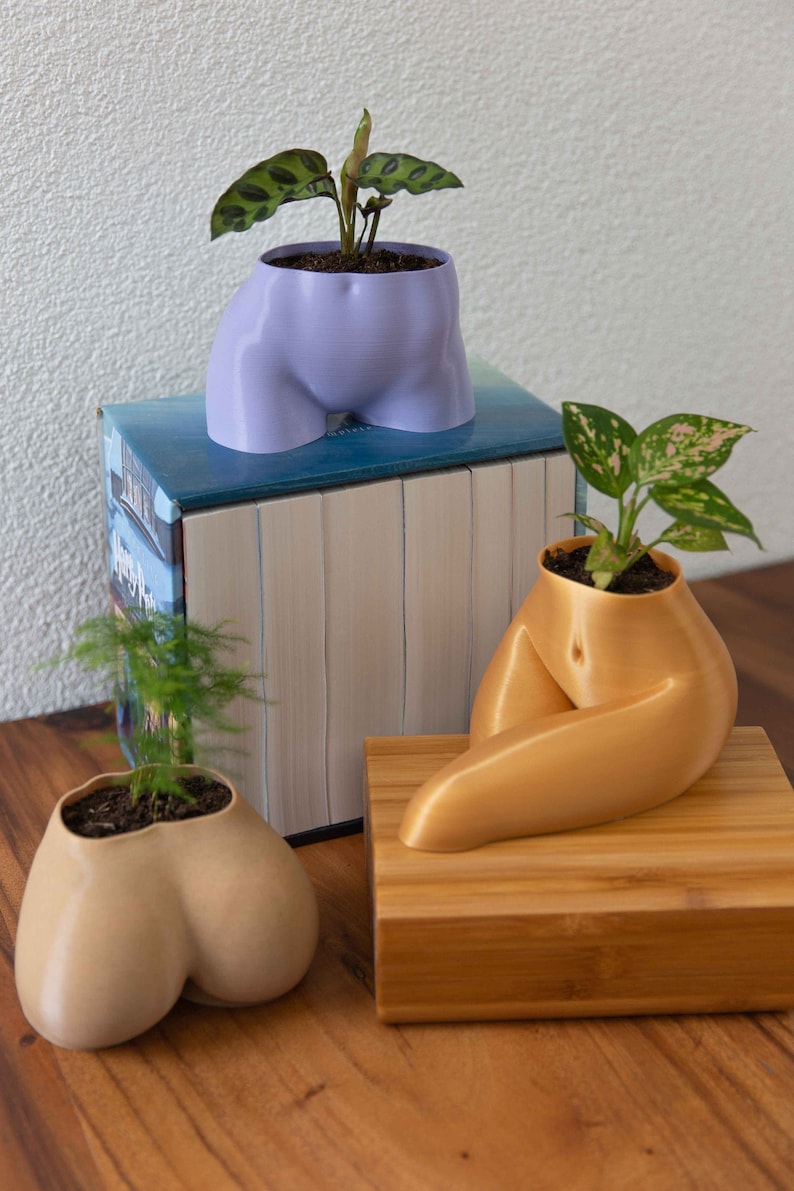 Booty planter - multiple poses! / Sitting Butt / original ass planters / nude bottom female torso planter / perfect unique gift home decor 