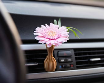 Cardening Car Vase - Cozy Boho Car Accessory for Women Natural Air Freshener Benefits - Perfect Gift for Vanlife or RV lovers - Persephone