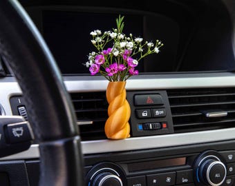 Car Vent Flower Vase Accessory - Cozy Gift for Vanlife or RV lovers - Lelantos