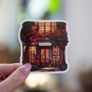 Bookstore Sticker - 3x3 Inch // Waterproof & Durable Vinyl Sticker // Useable as Laptop, Bumper Sticker and more!