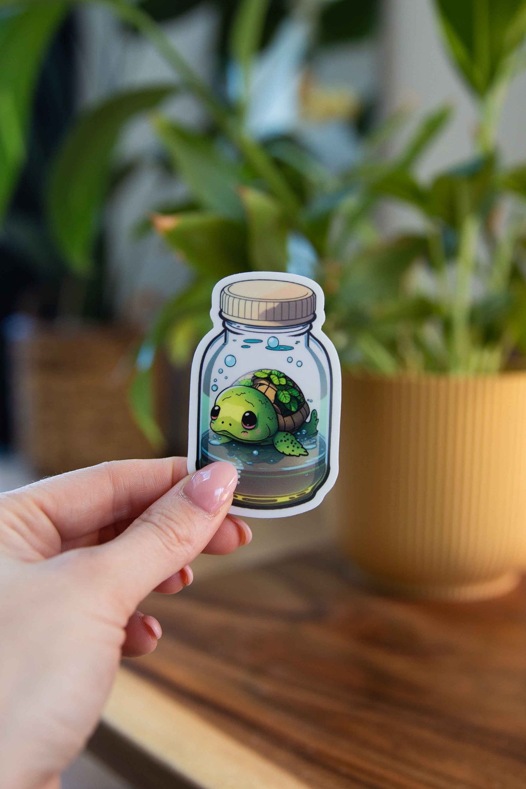 Turtle in a Bottle Sticker - 2x3 Inch - Waterproof Vinyl Decal - Etsy