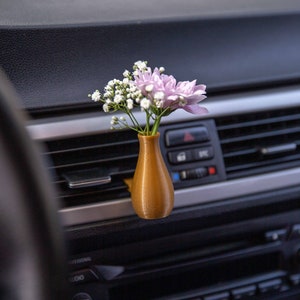 Cardening Car Vase - Cozy Boho Car Accessory for Women Natural Air Freshener Benefits - Perfect Gift for Vanlife or RV lovers - Dionysus