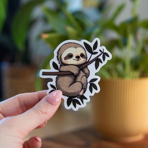 Kawaii hängender Kinderaufkleber - 3 x 3 inch // wasserfester und duftiger Vinylsticker // als Laptop-, Autoaufkleber und Meer!