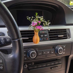 Blumenvase als Accessoire für Lüftungsschlitze im Auto – Gemütliches Geschenk für Vanlife- und Wohnmobil-Fans – Kokytus