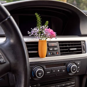 Cardening Car Vase - Cozy Boho Car Accessory for Women Natural Air Freshener Benefits - Perfect Gift for Vanlife or RV lovers - Ascalaphus