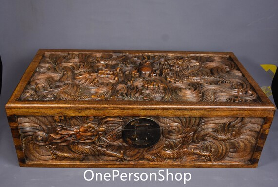 Chinese Antique Hand Carved Large Exquisite Rare … - image 5