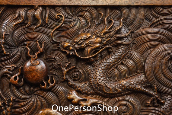 Chinese Antique Hand Carved Large Exquisite Rare … - image 3