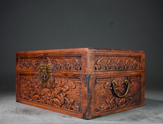 Chinese Antique Hand Carved Exquisite Rare Rosewo… - image 3