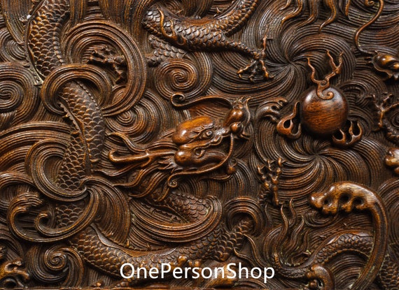 Chinese Antique Hand Carved Large Exquisite Rare … - image 2