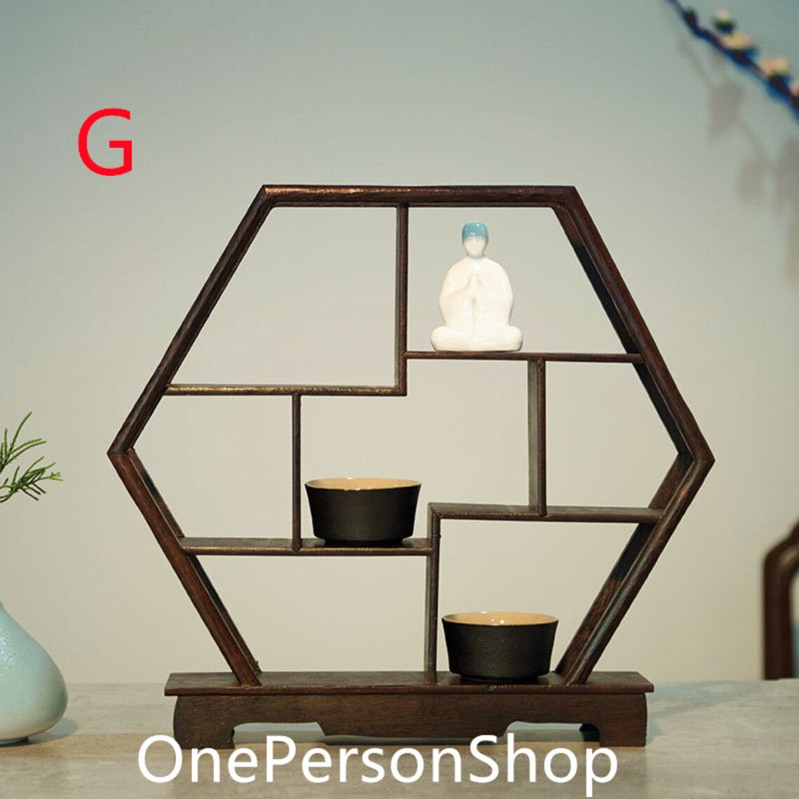 Desktop Bogu Rack, Tea Set Display Shelf - Etsy