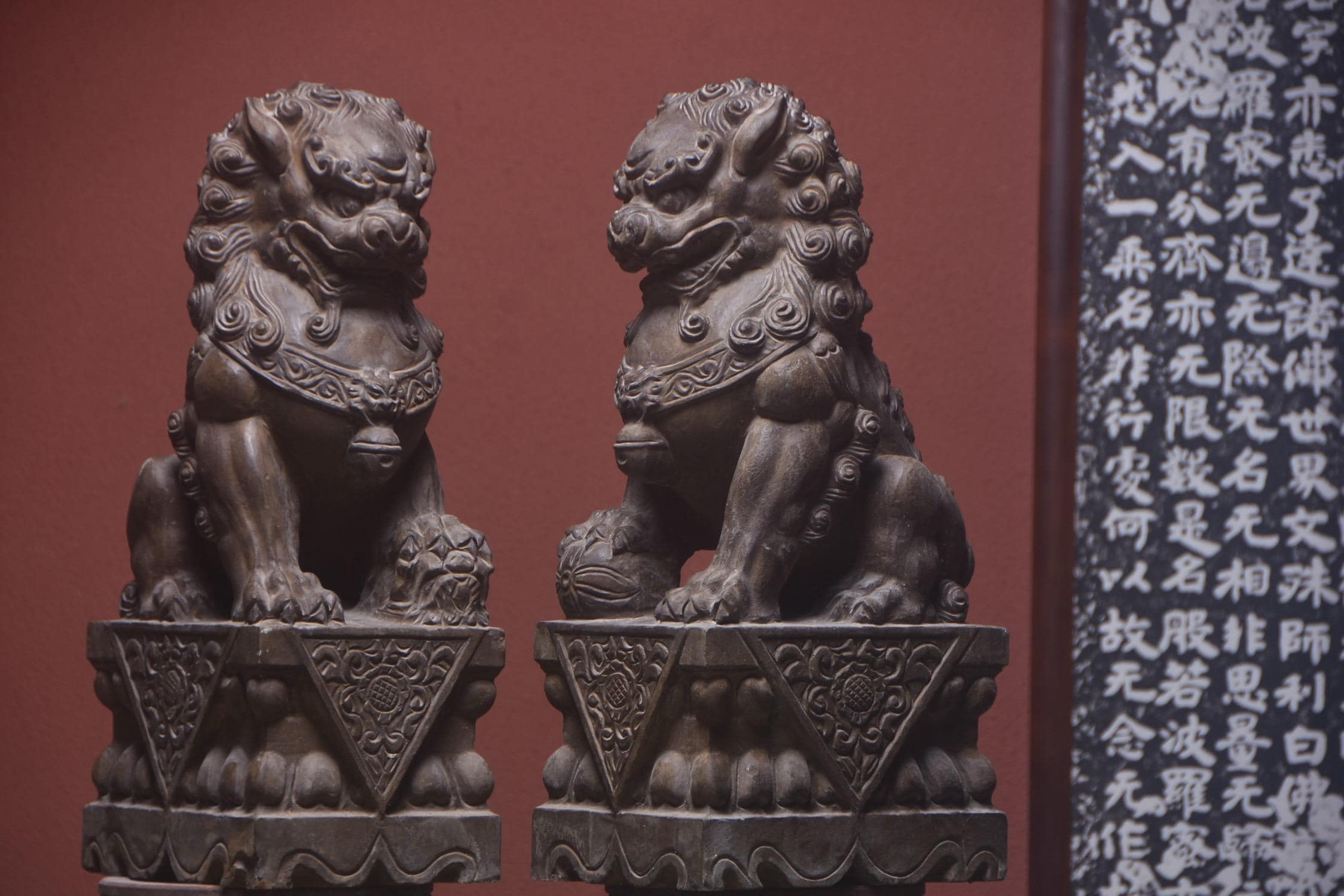 Exquisite and Rare Chinese Antique, Hand-carved, Large-scale Bluestone ...