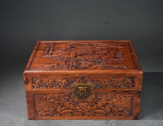 Chinese Antique Hand Carved Exquisite Rare Rosewo… - image 1
