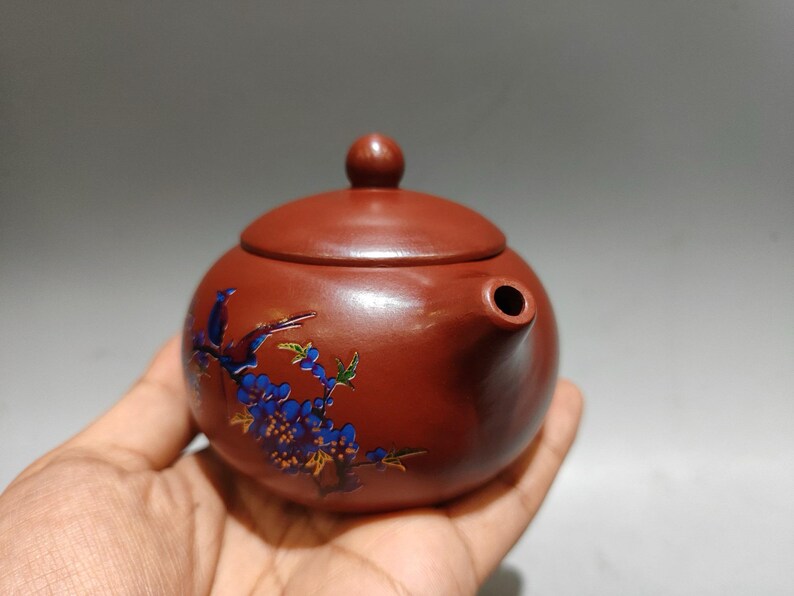 Chinese Antique Pure Hand-painted Clay Exquisite Rare Color-changing ...