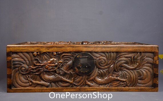 Chinese Antique Hand Carved Large Exquisite Rare … - image 6