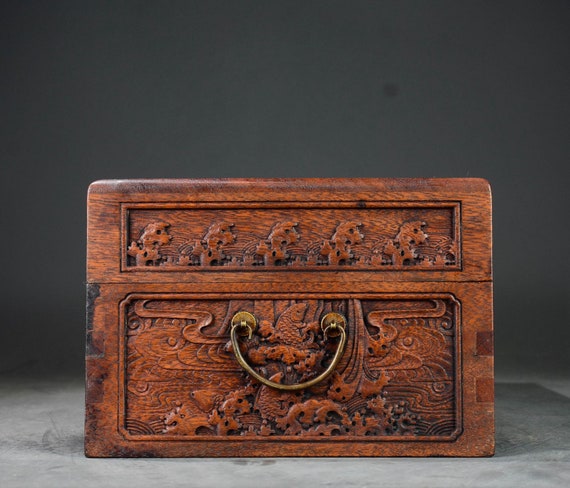 Chinese Antique Hand Carved Exquisite Rare Rosewo… - image 4