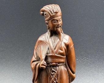 手作りの銅製諸葛亮像、中国のアンティーク置物 - Etsy 日本